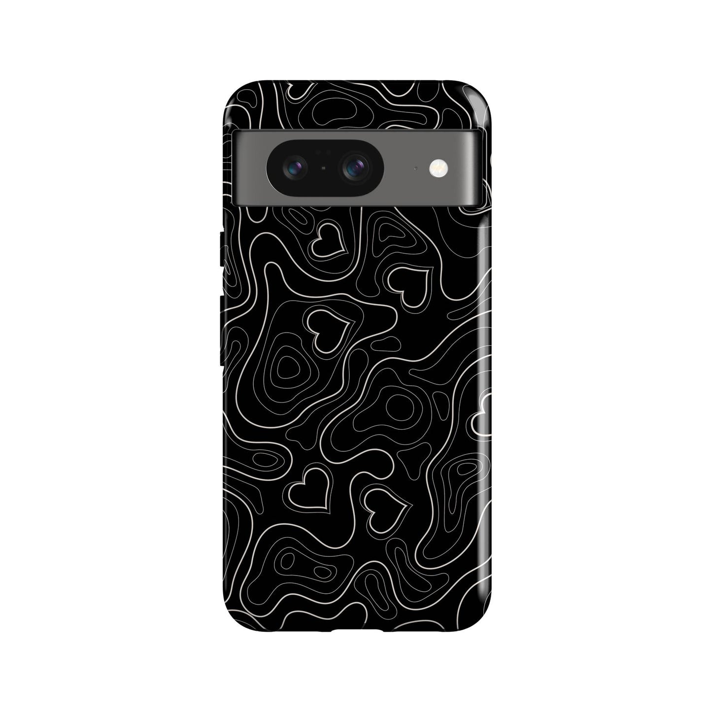 Love Topographic Phone Case