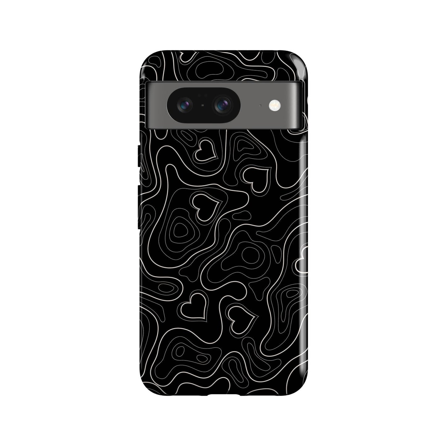 Love Topographic Phone Case