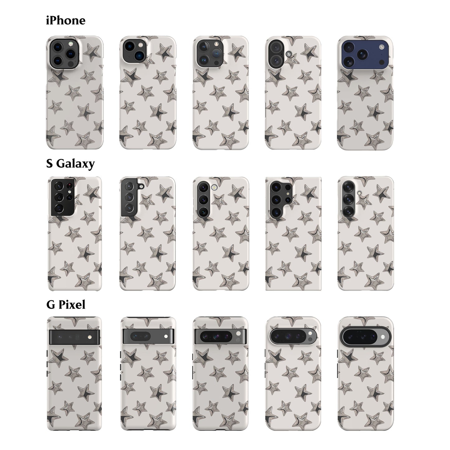 3D Stars Phone Case