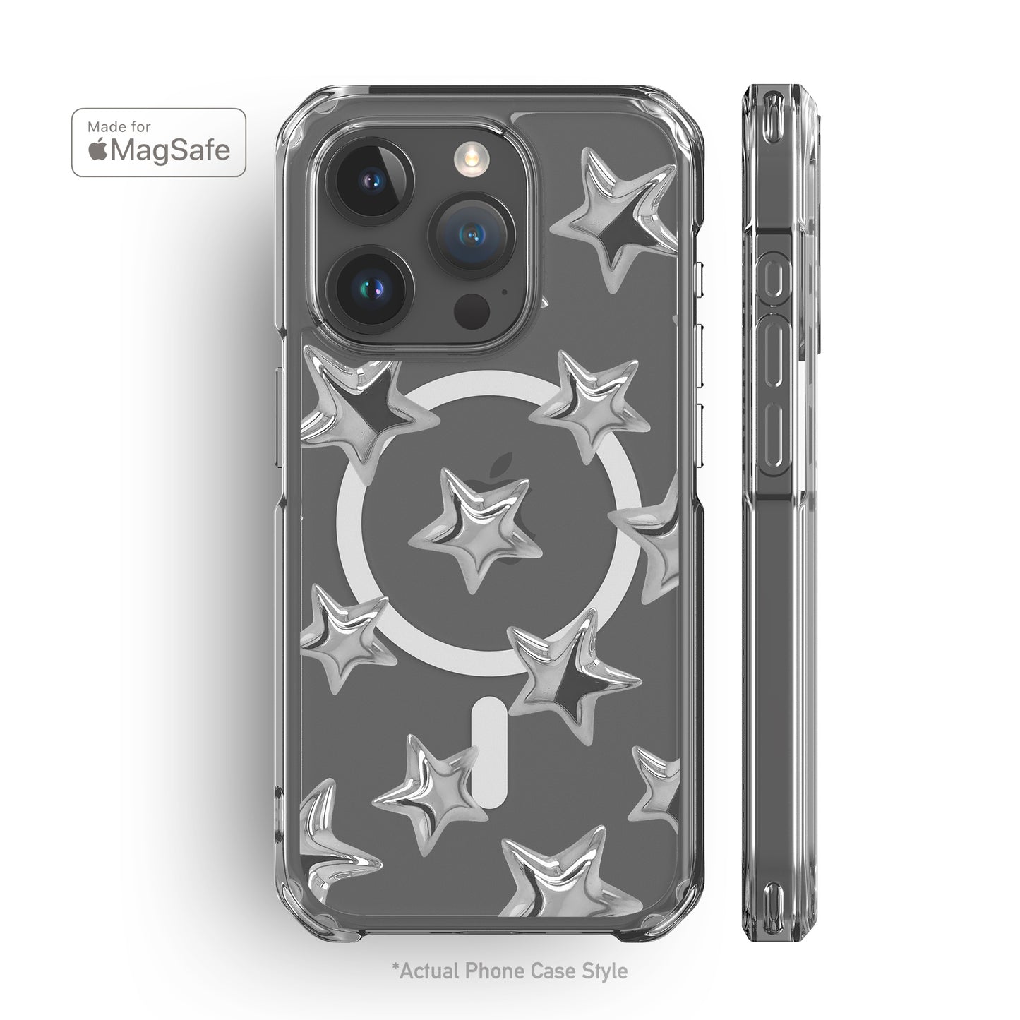 3D Stars MagSafe iPhone Case