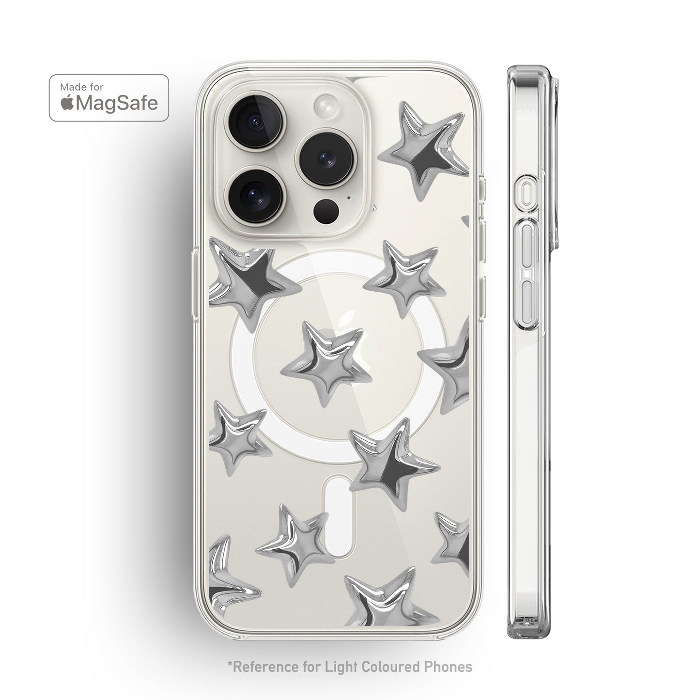 3D Stars MagSafe iPhone Case