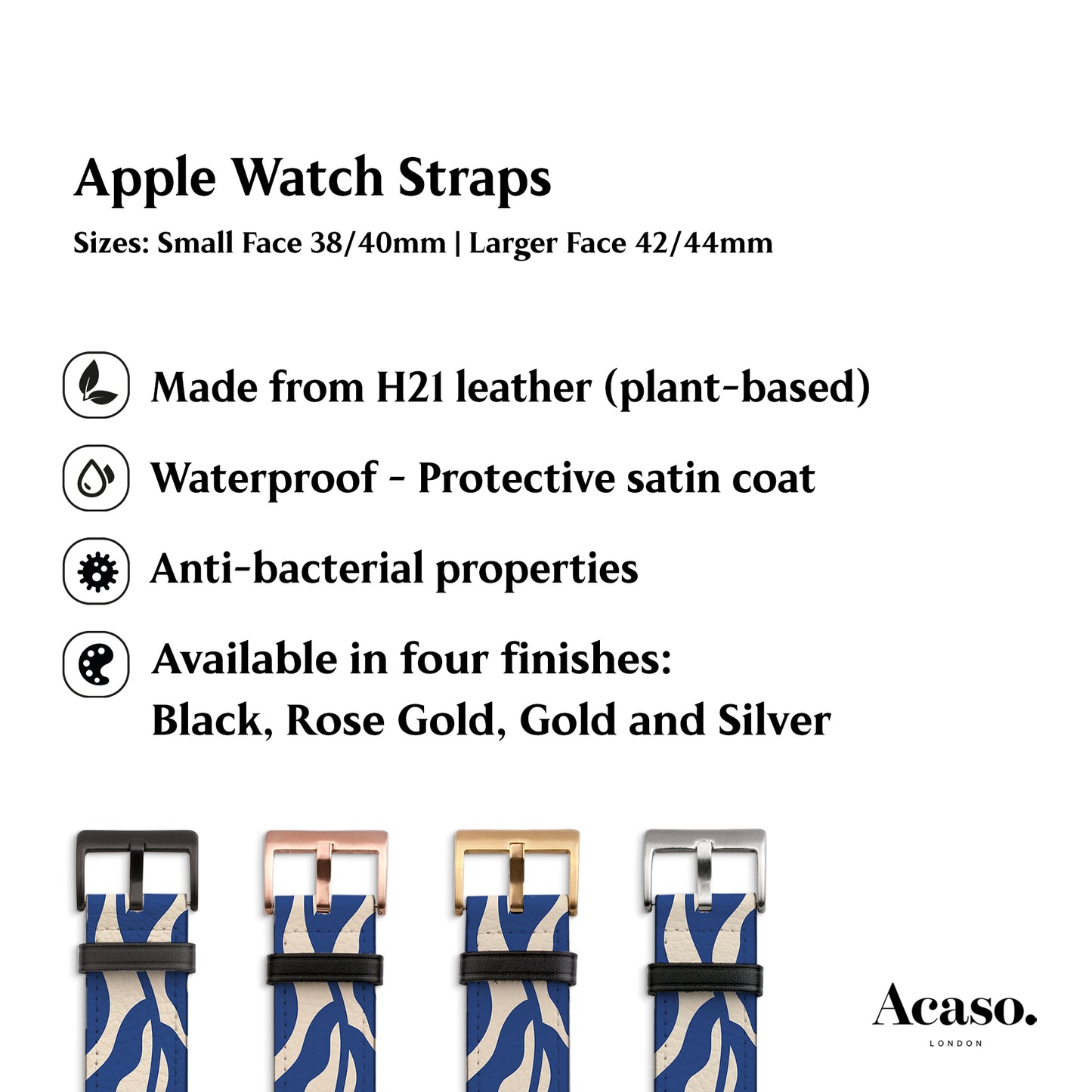 a picture of a watch strap with instructions on how to use it