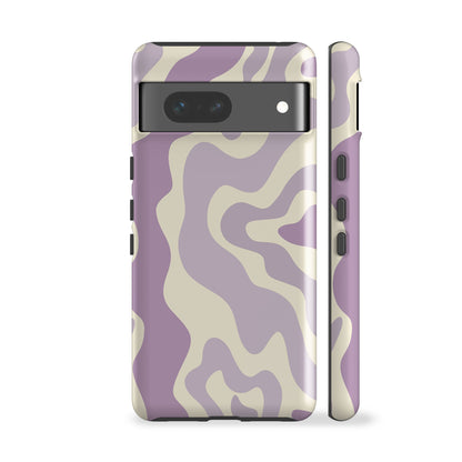 Abstract Wavy Lilac Phone Case