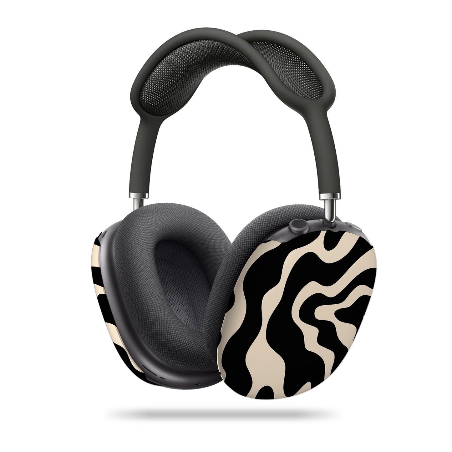 Abstract Wavy Black AirPods Max Cover