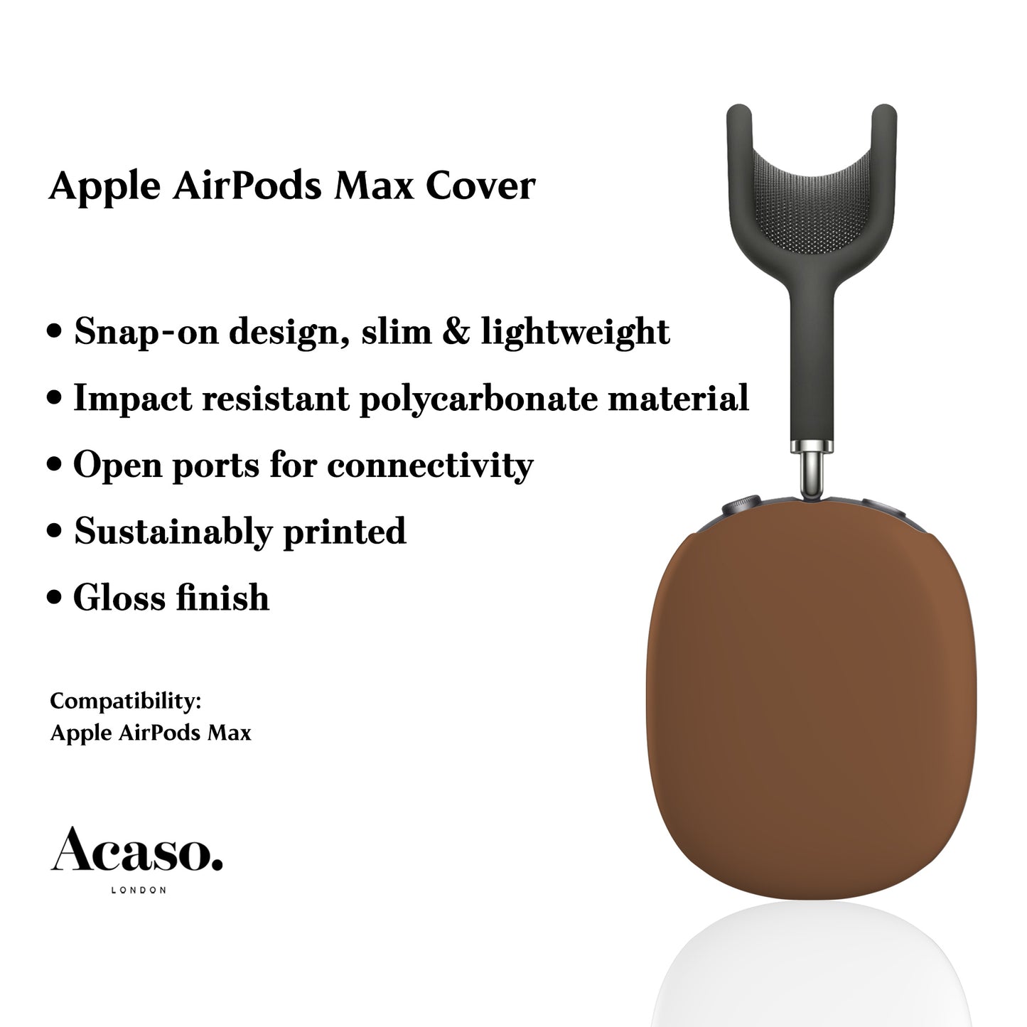 Solid Brown AirPods Max Cover