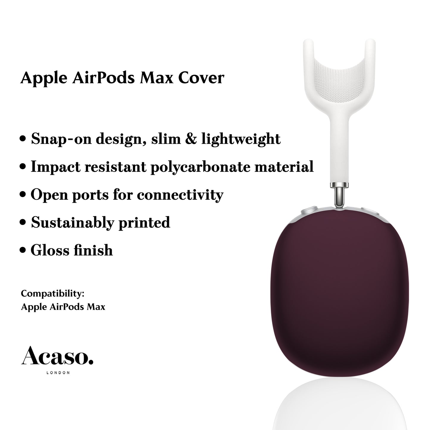 Cherry Lacquer AirPods Max Cover