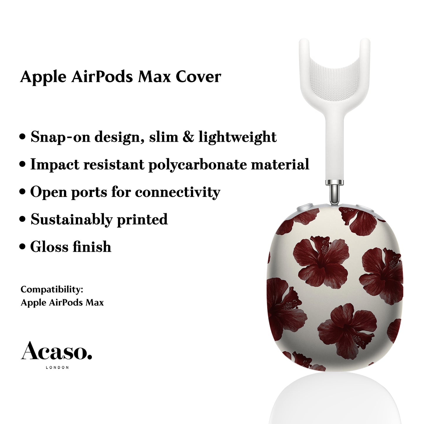 Hibiscus Flowers AirPods Max Cover
