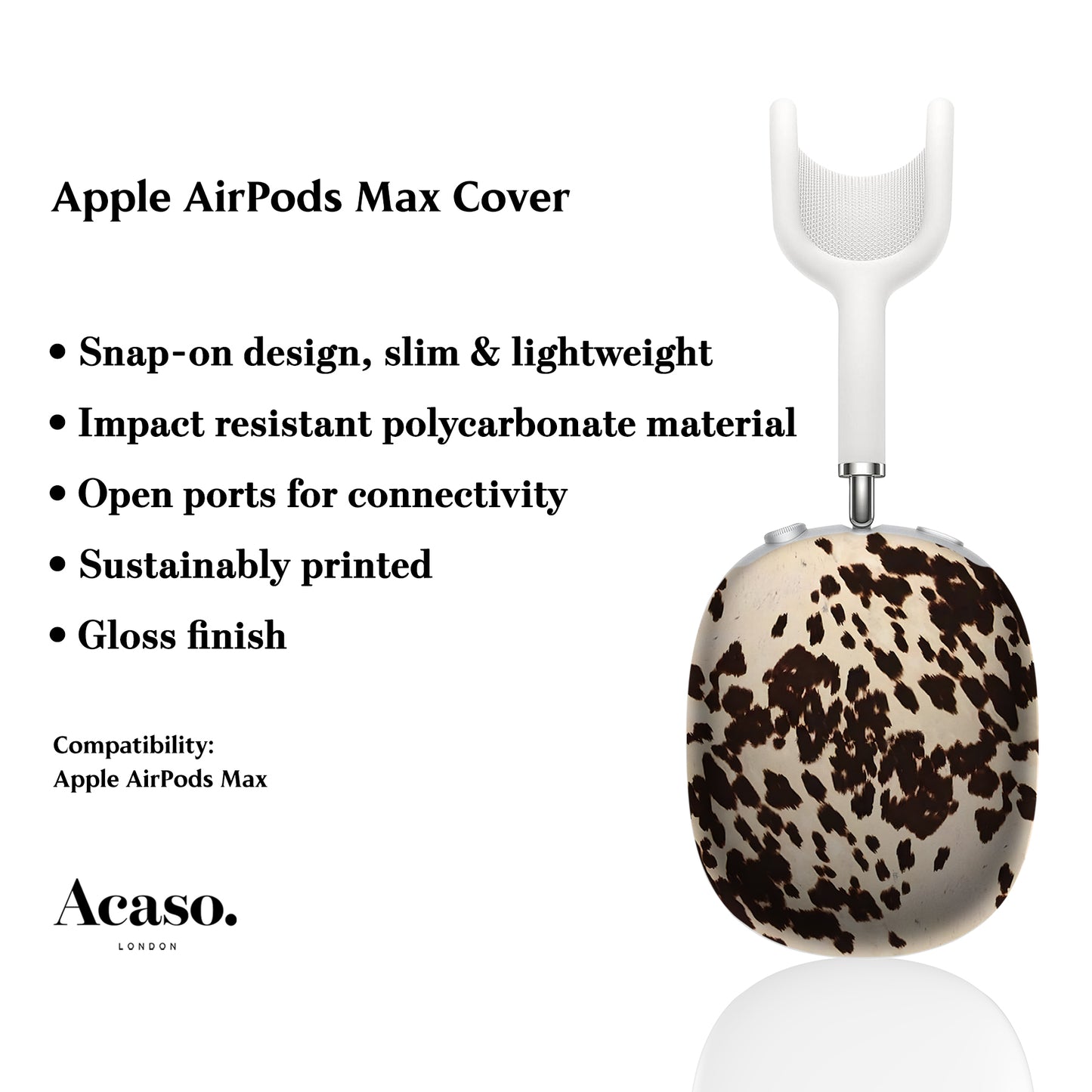 Speckled Cow Print AirPods Max Cover