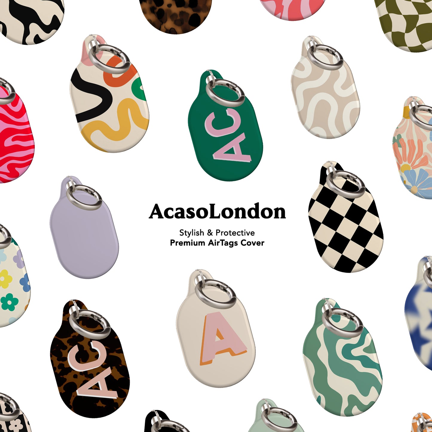 Organic Shapes AirTag Holder