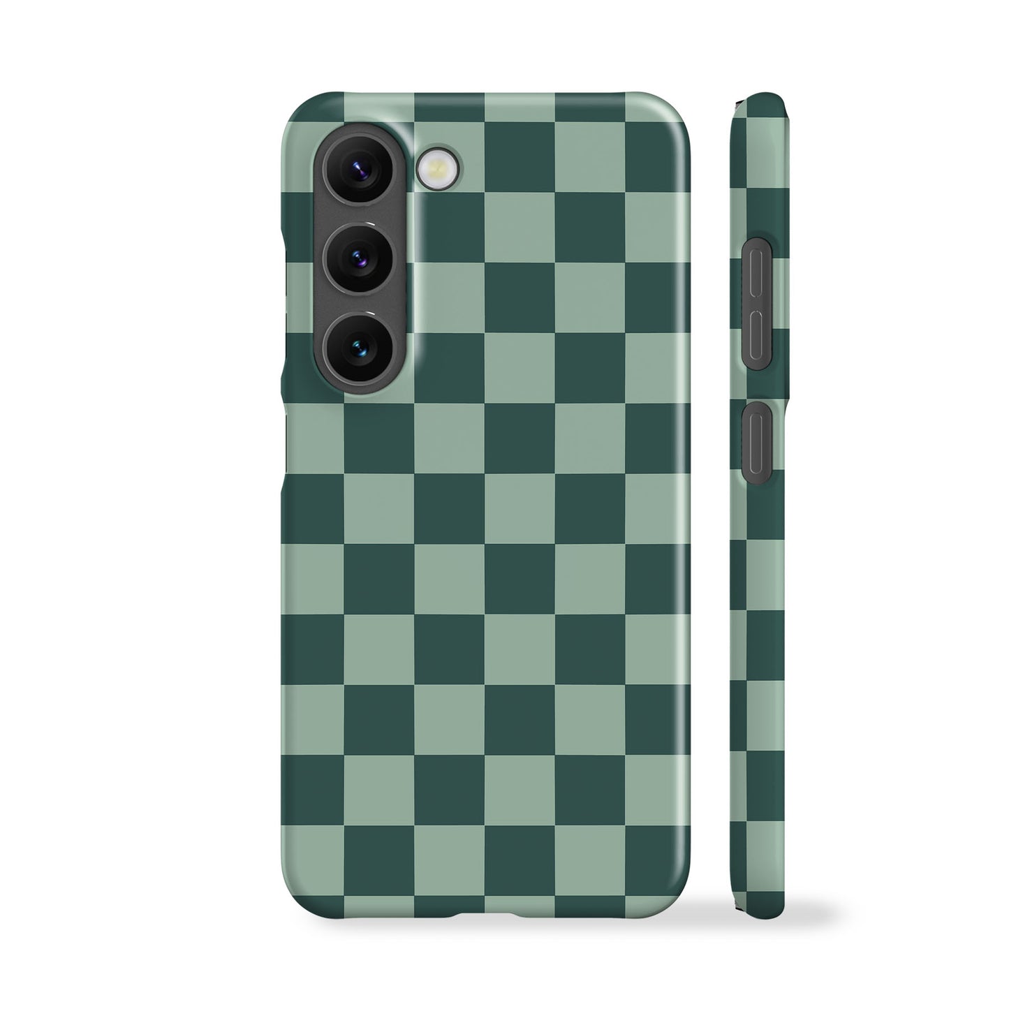 Blue Teal Checkered Phone Case