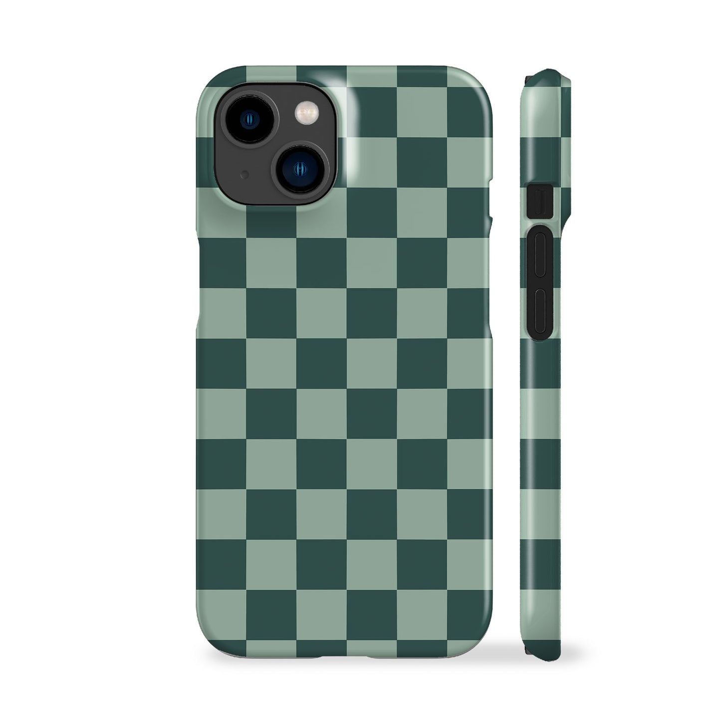 Blue Teal Checkered Phone Case