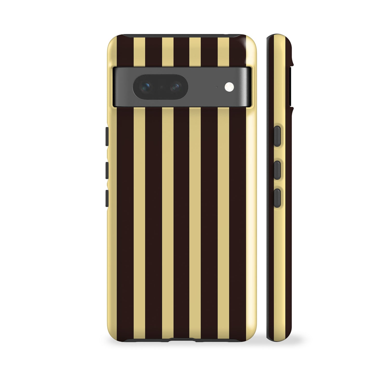 Brown Yellow Striped Phone Case