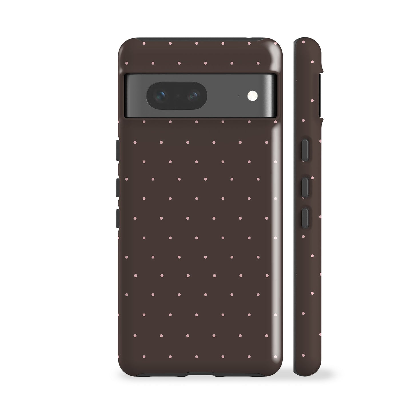 Brown Mini Polka Phone Case