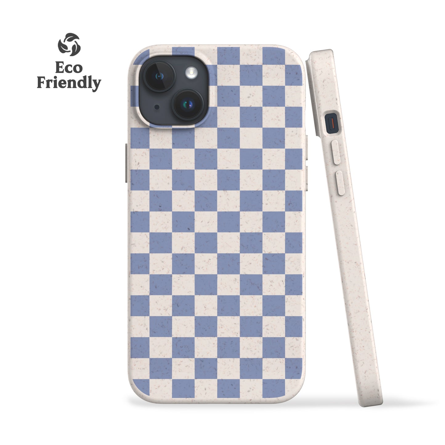 BLUE CHECKERED Eco-Friendly Phone Case