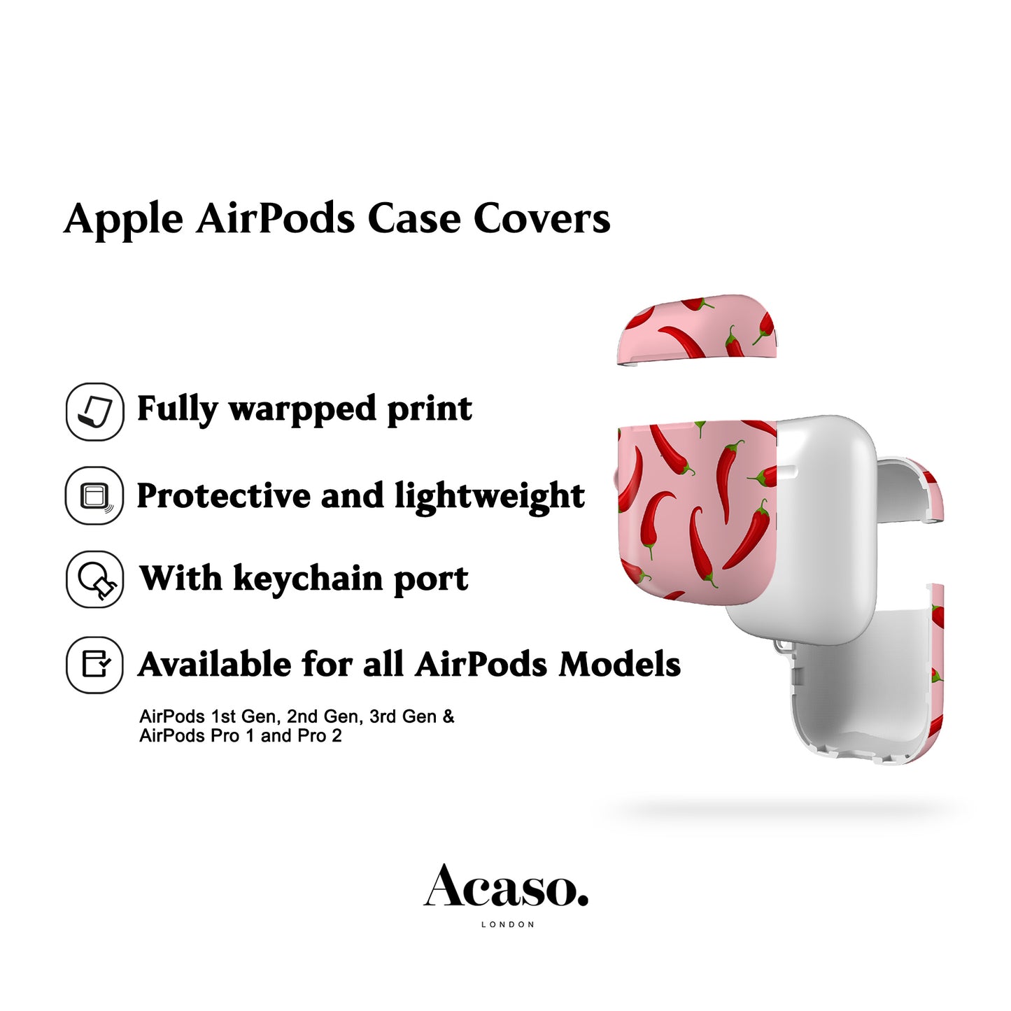 Chilli Peppers AirPods Case Cover