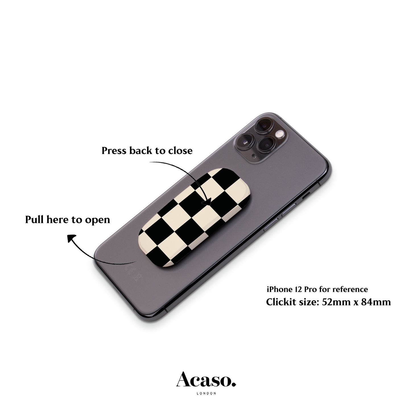 Classic Checkers Phone Grip