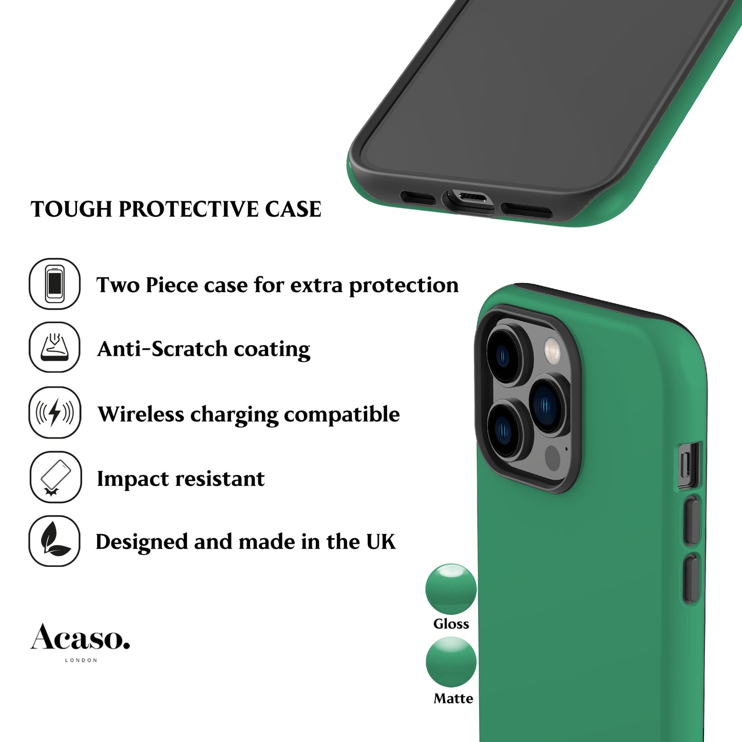Solid Cool Green Phone Case