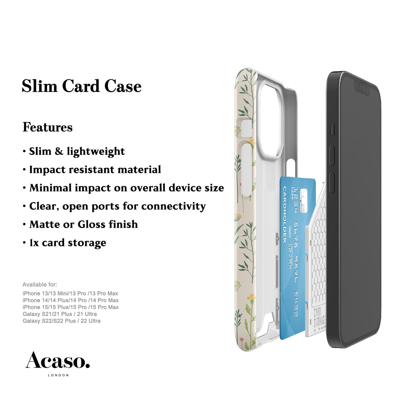 Wild Flowers Card Case