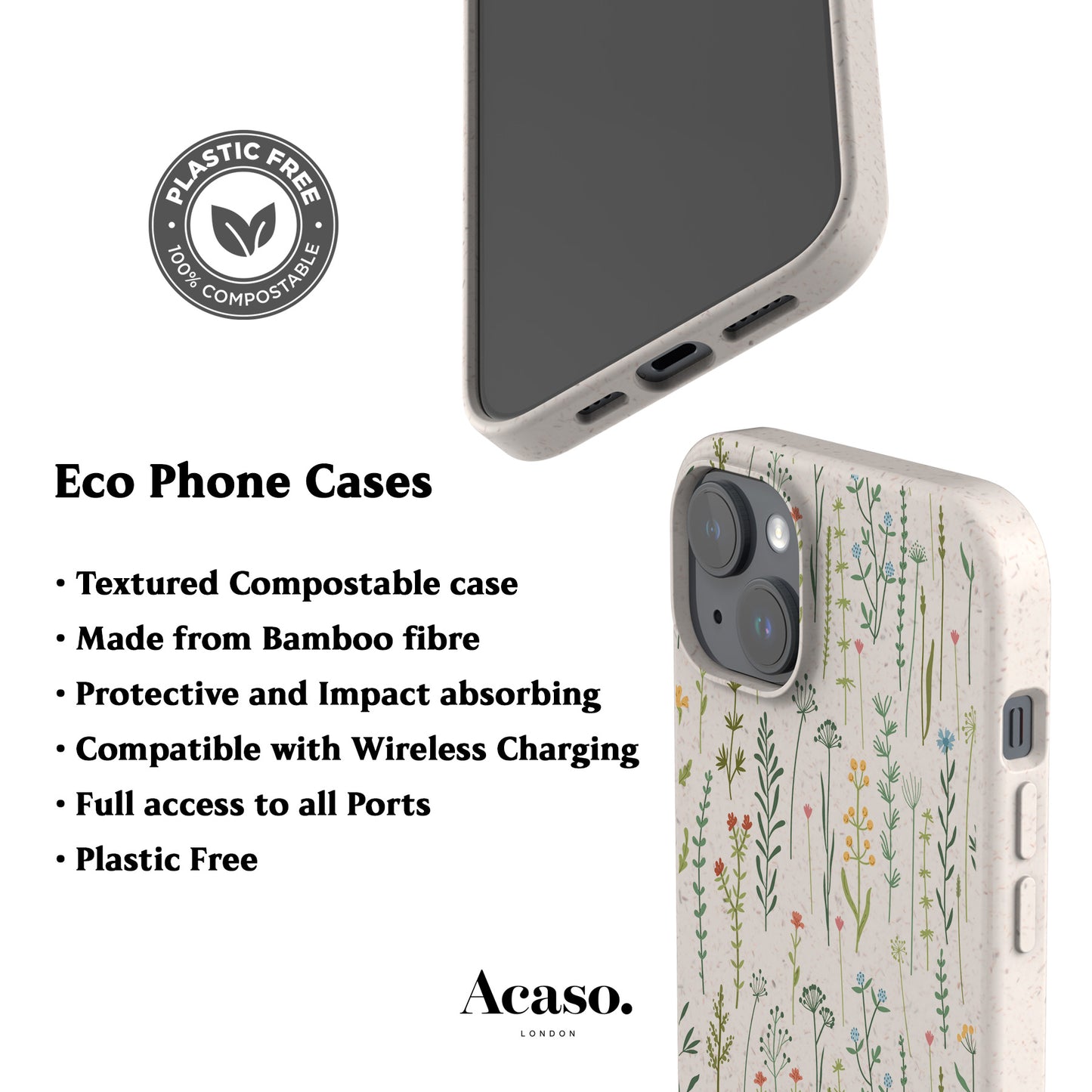 Wild Flowers Eco-Friendly Phone Case
