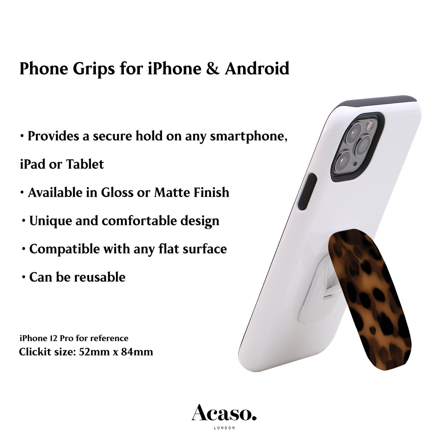 Dark Tortoise Phone Grip