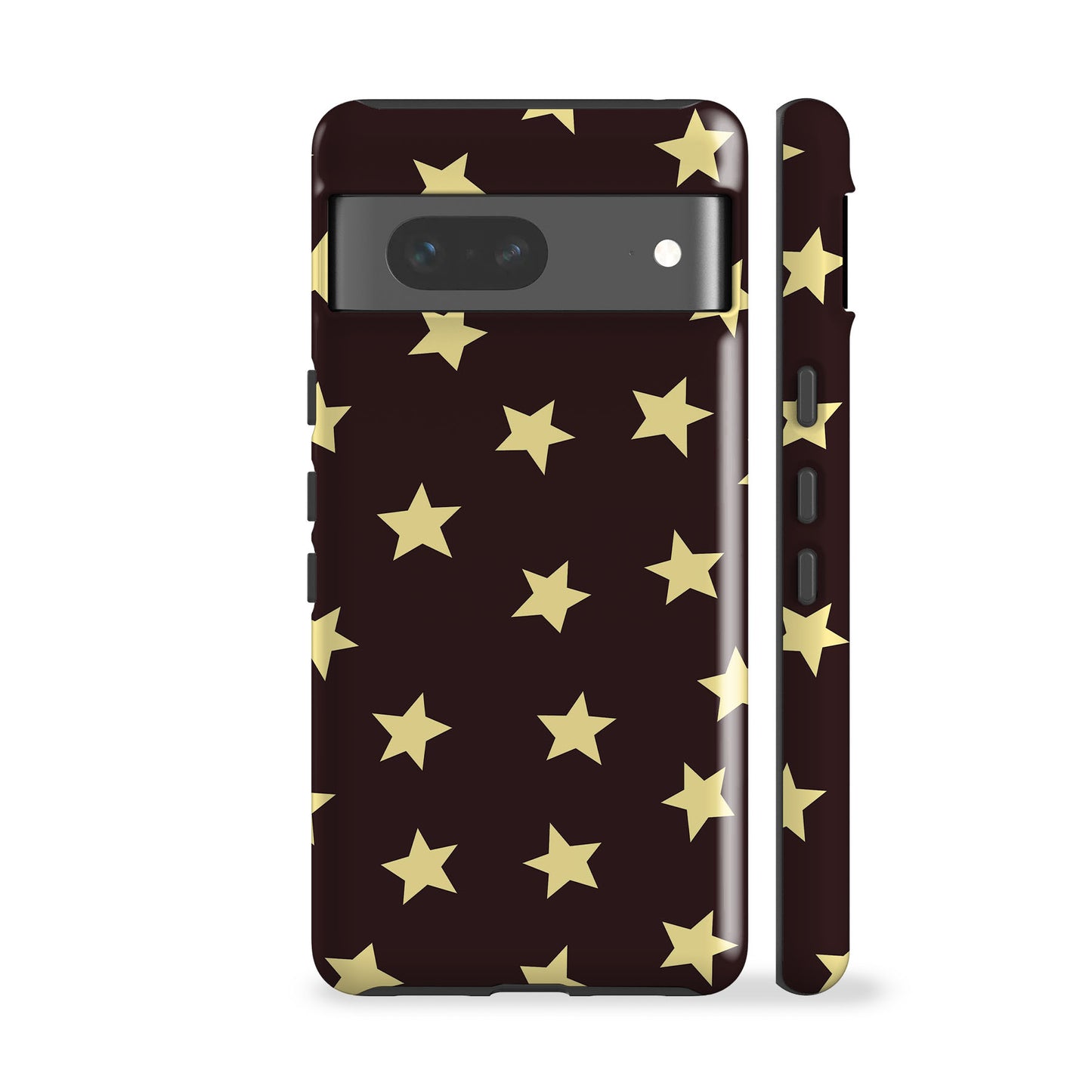 Dark Brown Mini Stars Phone Case