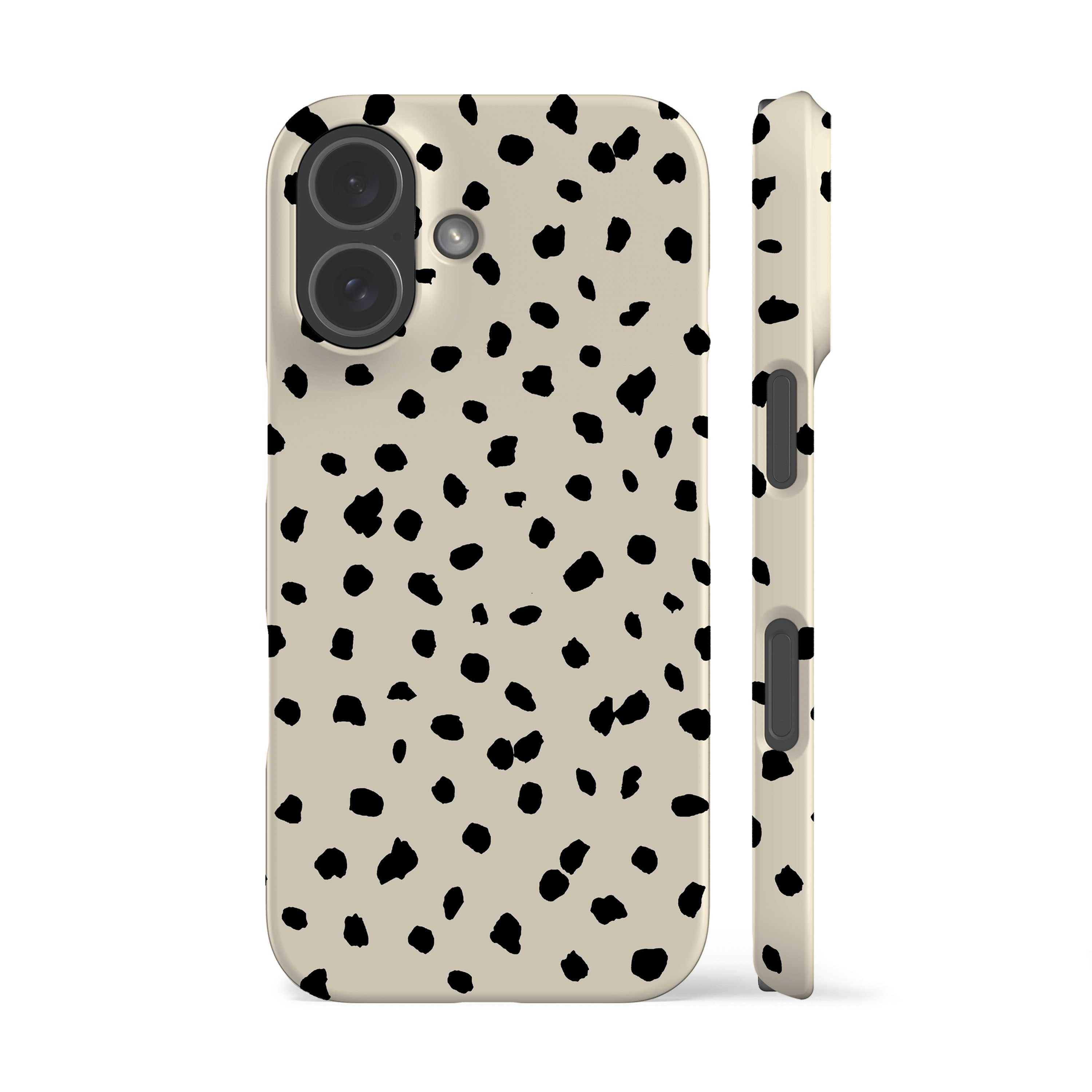 Zebra Dot Personalized Black Rubber Phone Case Compatible