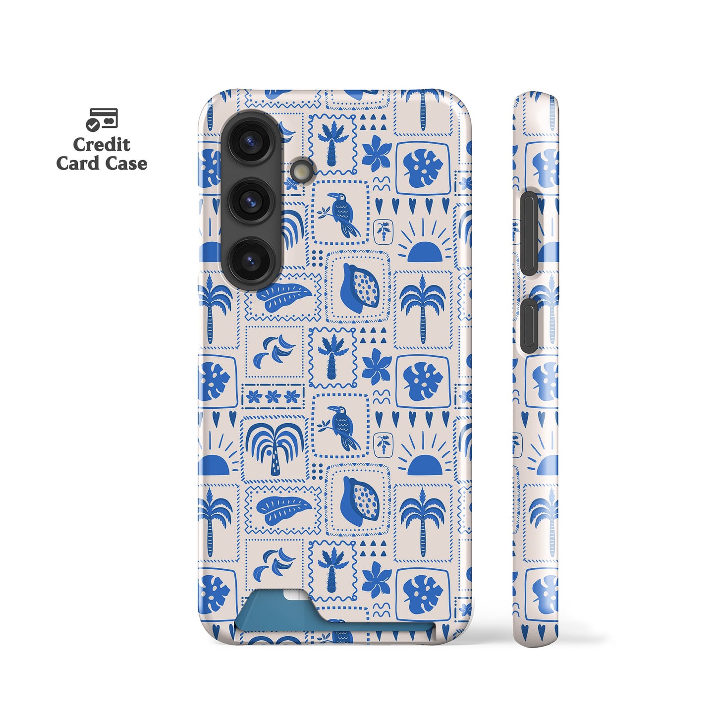 Exotic Blue Tiles Card Case