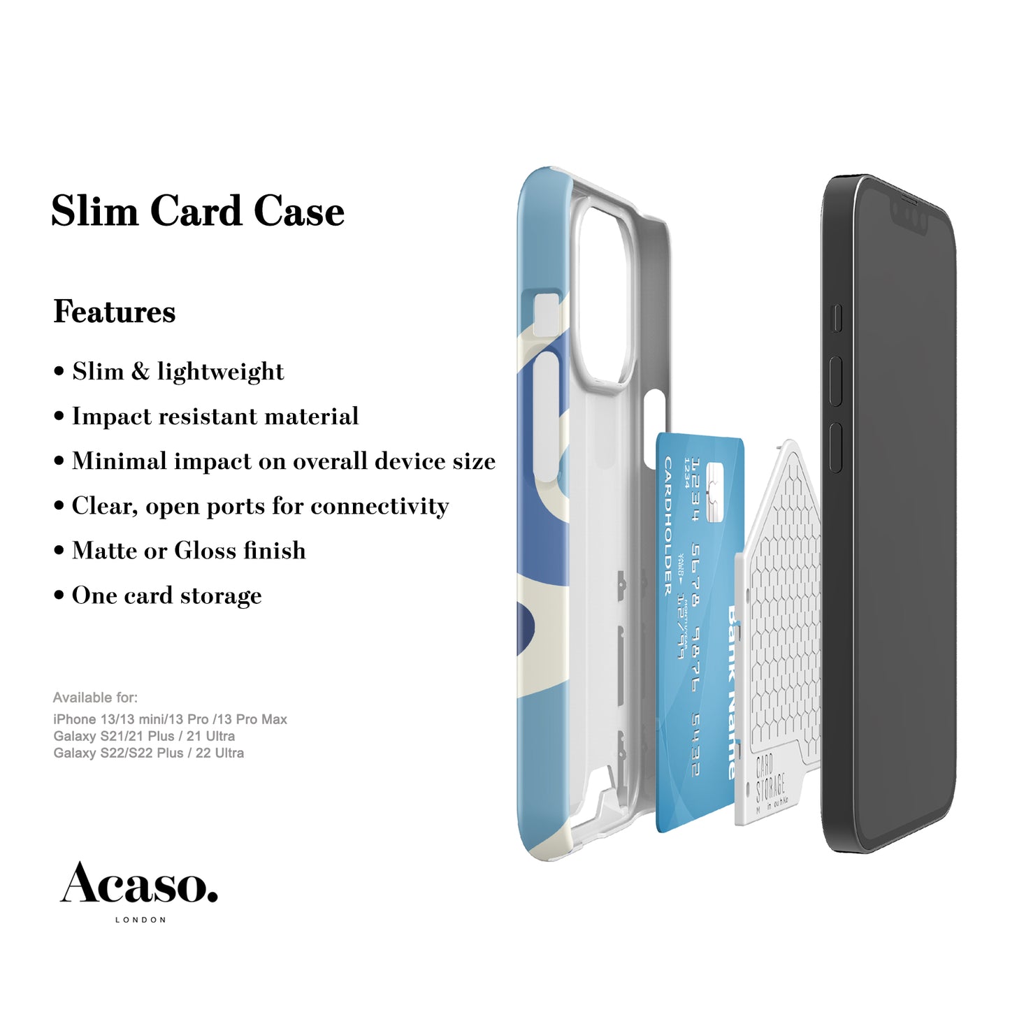 Funky Wave Slim Card Case