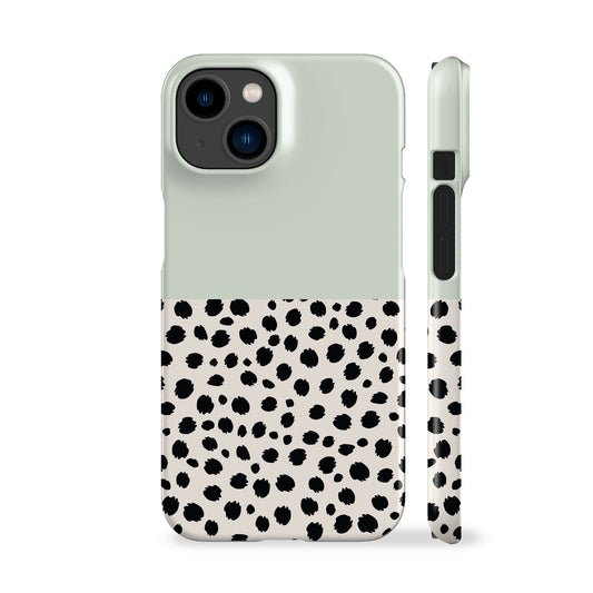 Geo Cheetah Dots Mint Phone Case