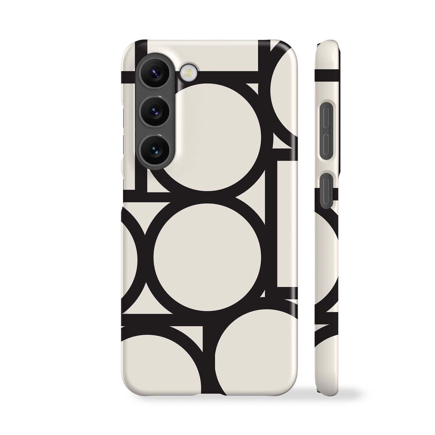 Geo Circles White Phone Case