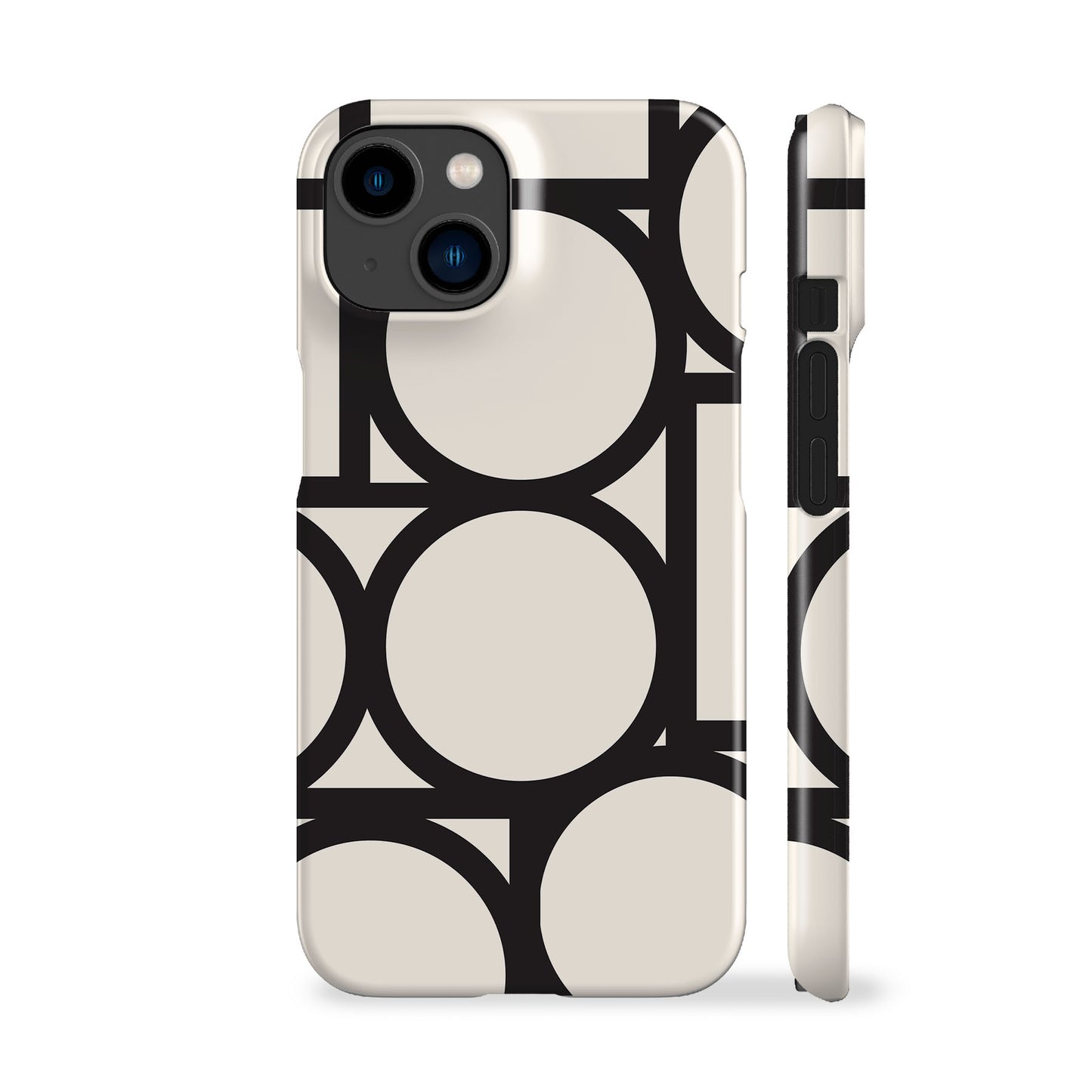 Geo Circles White Phone Case