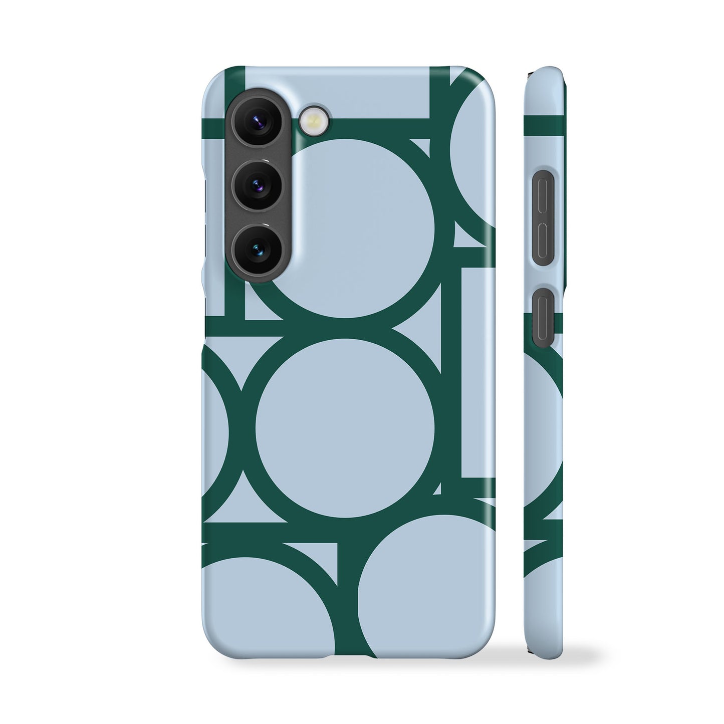 Geo Circles Blue Phone Case
