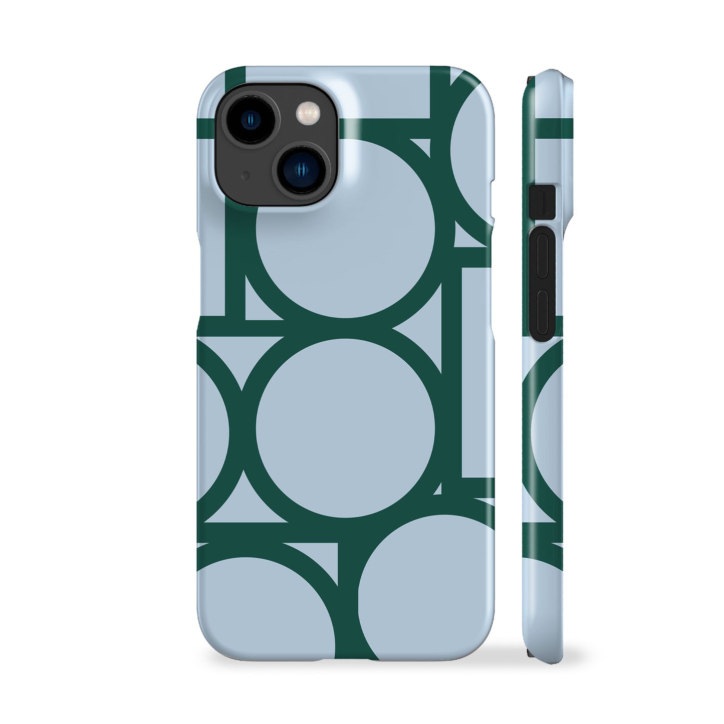 Geo Circles Blue Phone Case