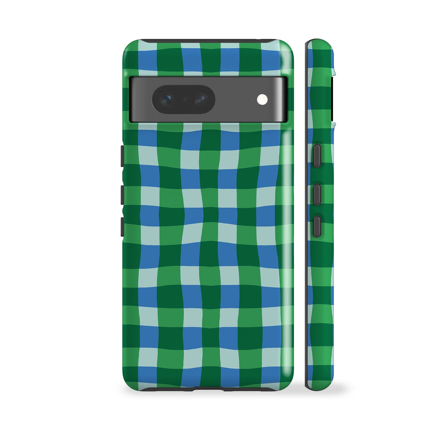 Green Blue Plaid Phone Case
