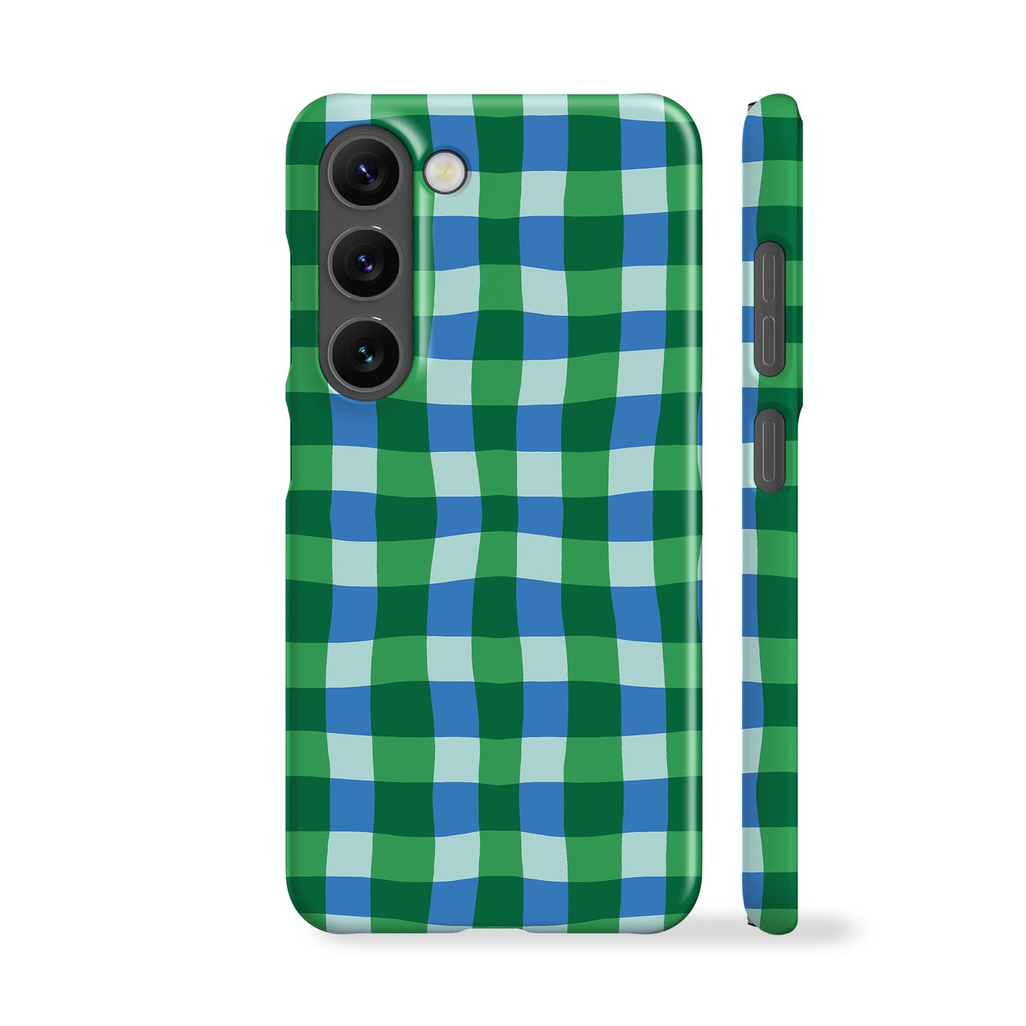 Green Blue Plaid Phone Case