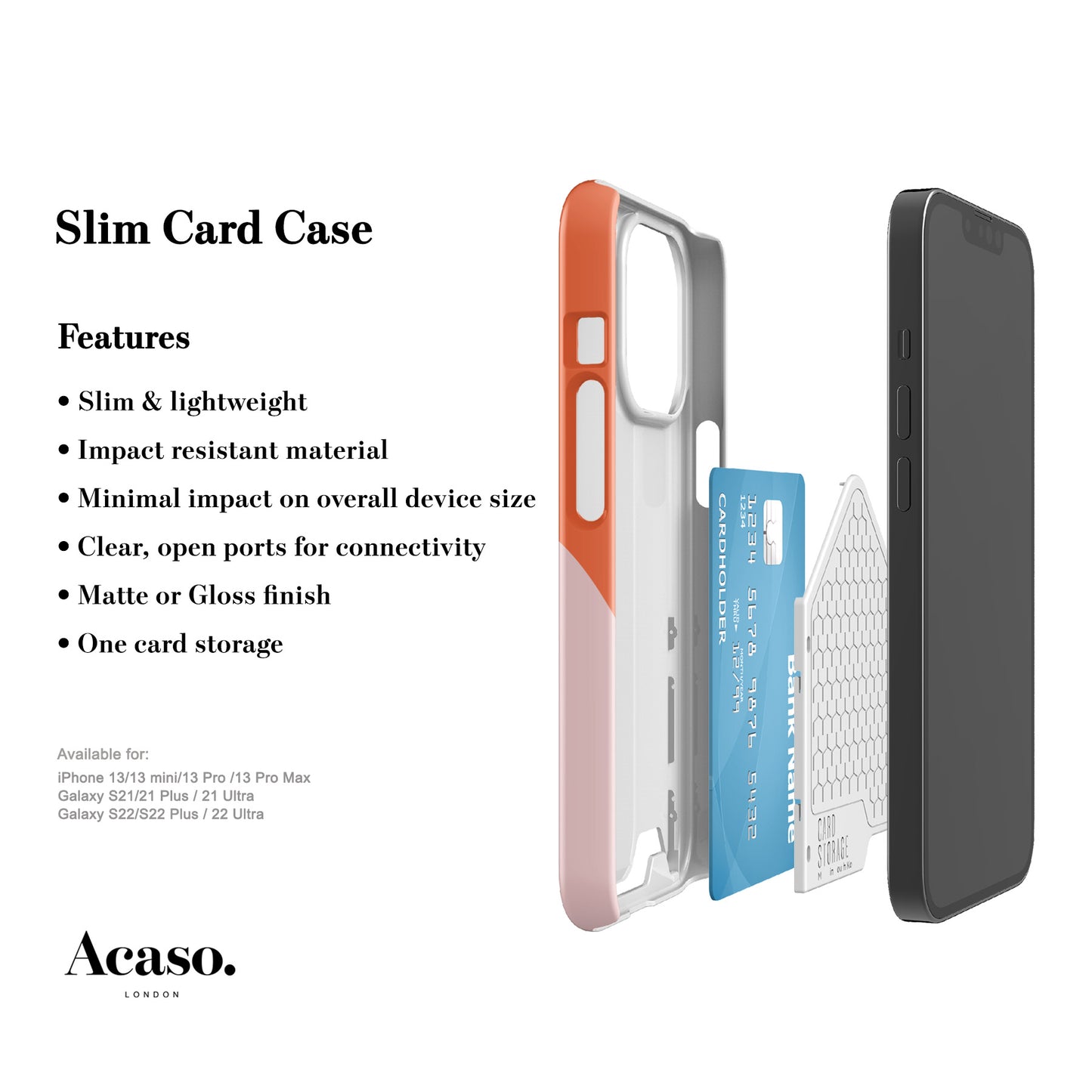 GEO WAVE PINK Slim Card Case