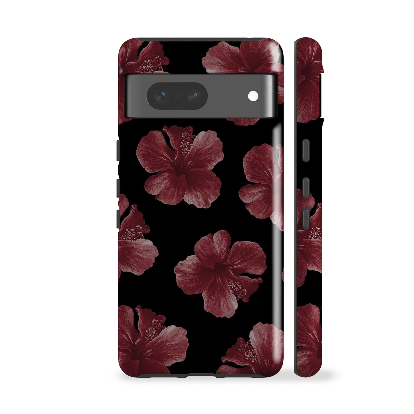 Hibiscus Black Phone Case