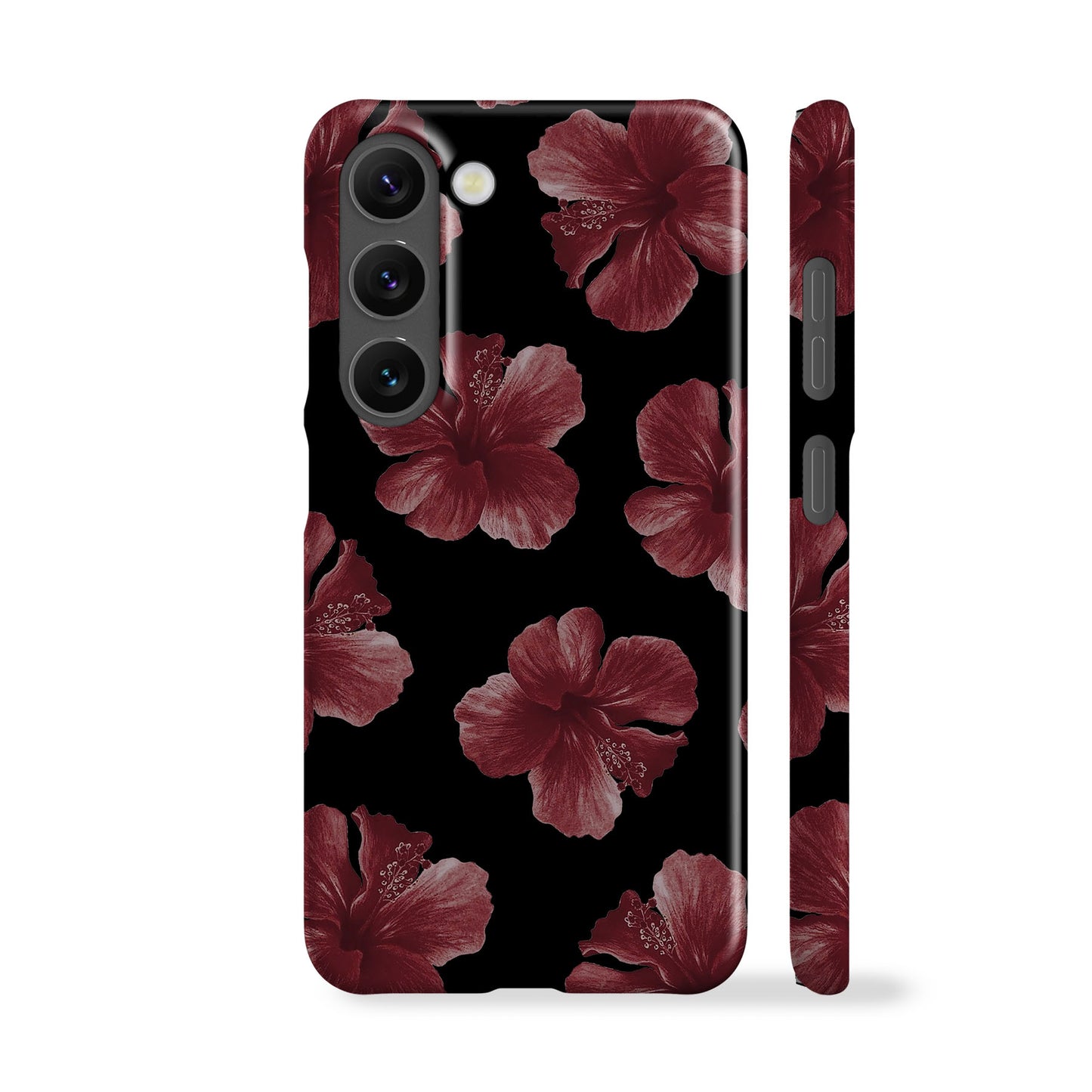 Hibiscus Black Phone Case