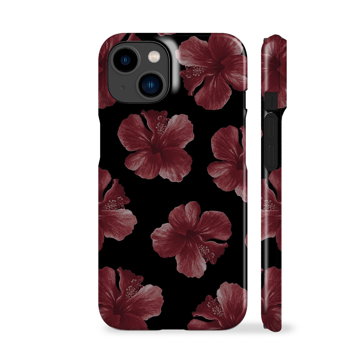 Hibiscus Black Phone Case