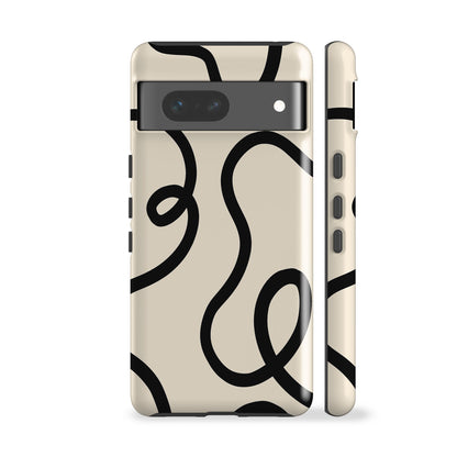 Ink Lines White Phone Case