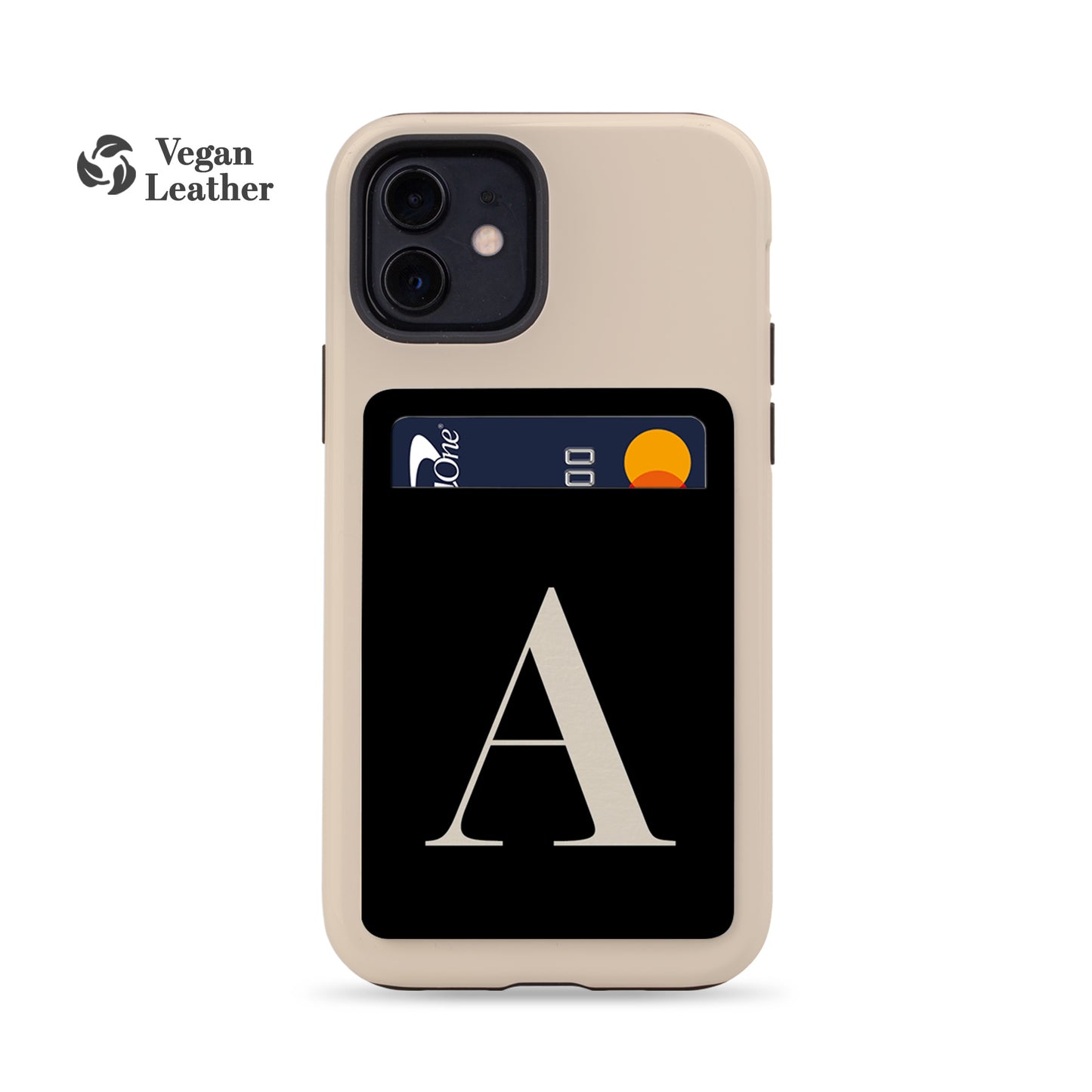 INITIAL Black Phone Wallet