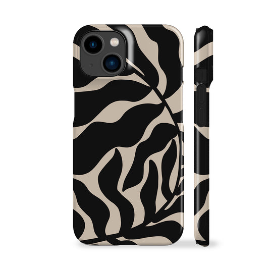 Abstract Black Leaf Phone Case