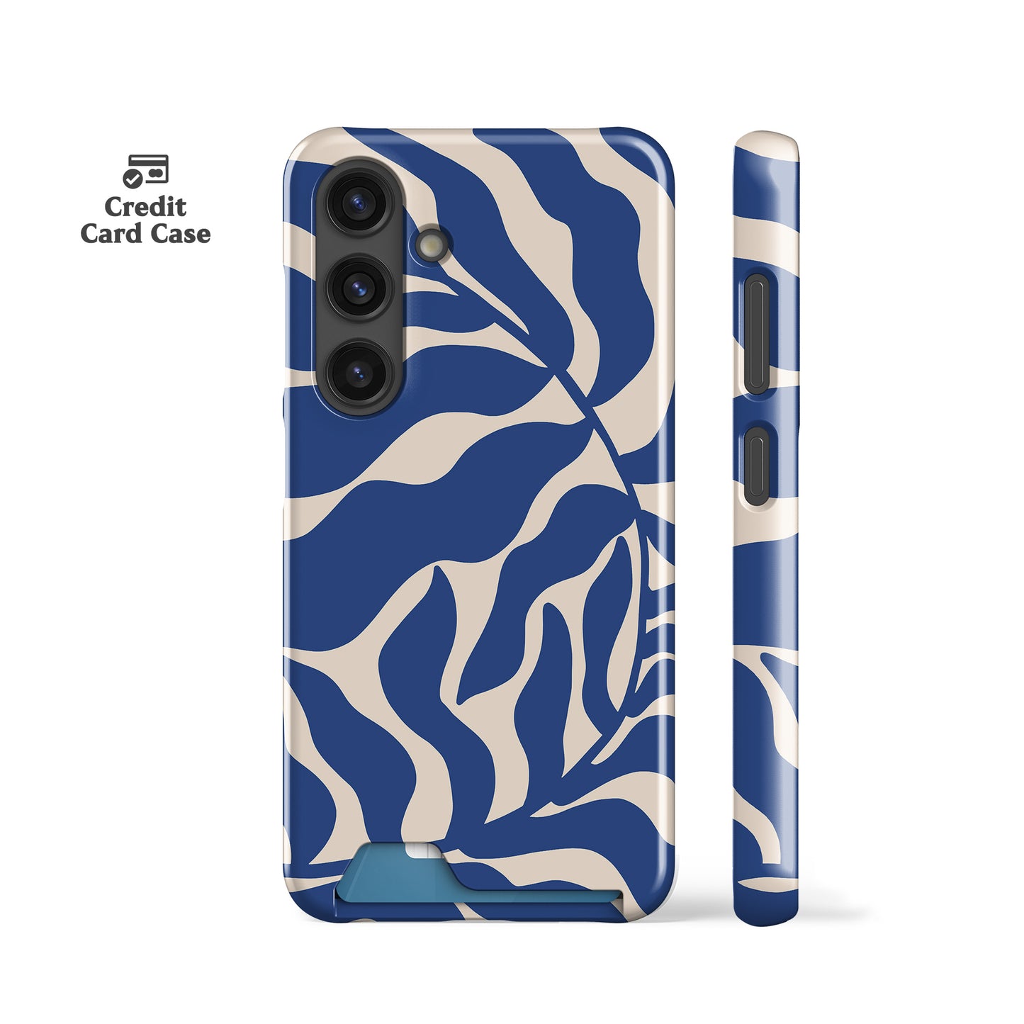 Abstract Leaf Slim Card Case