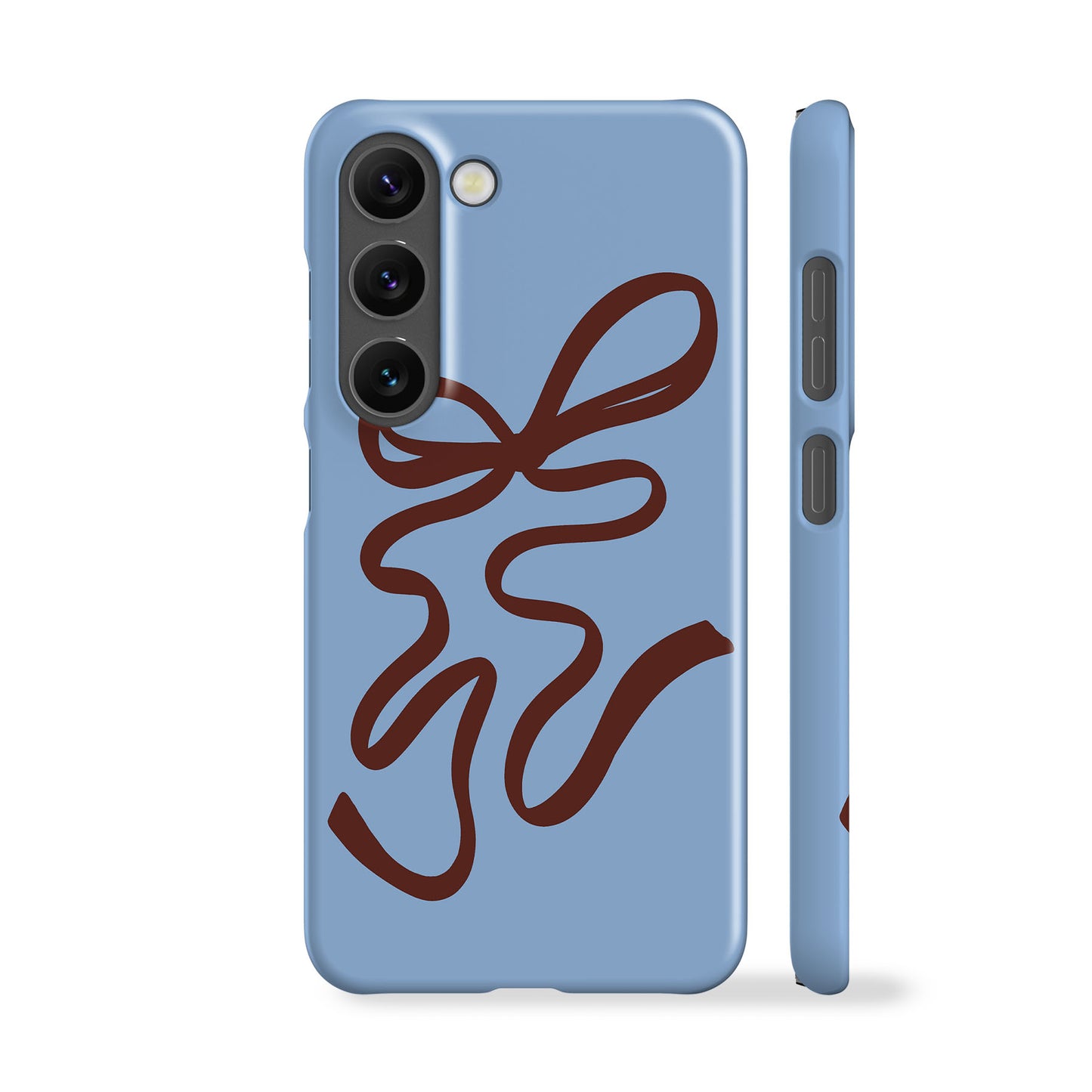 Blue Maroon Bow Phone Case