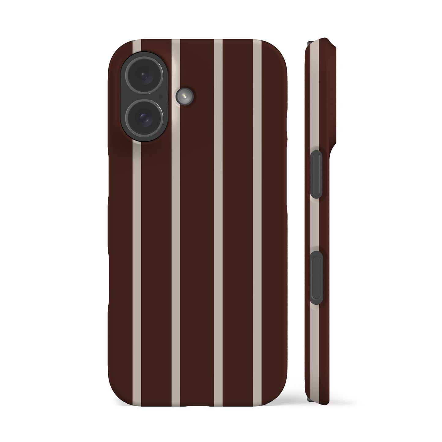 Minimal Brown Striped Phone Case