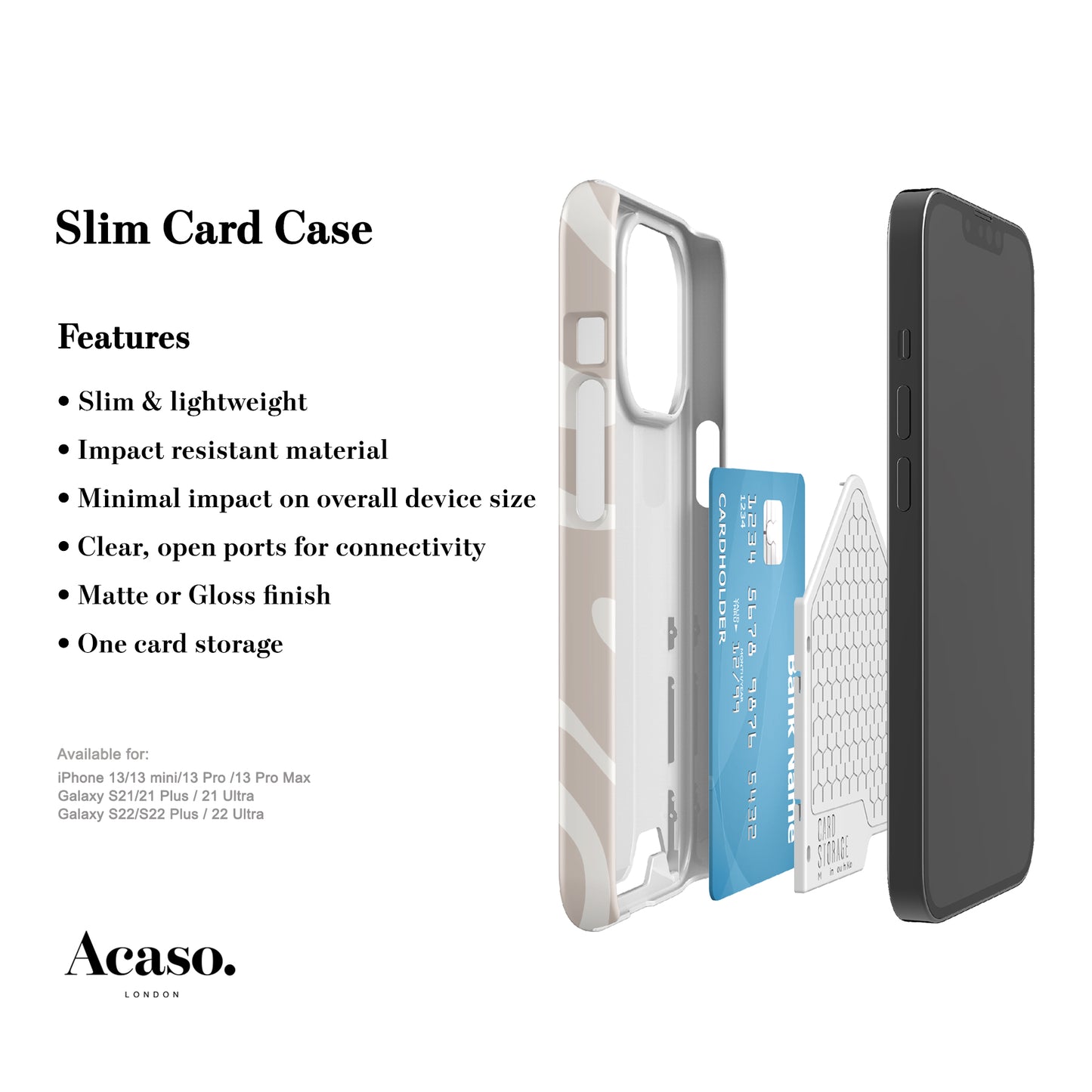 MINIMAL WAVE Slim Card Case