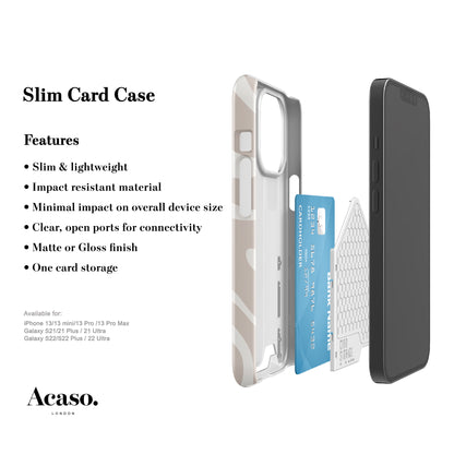 Minimal Wave Slim Card Case