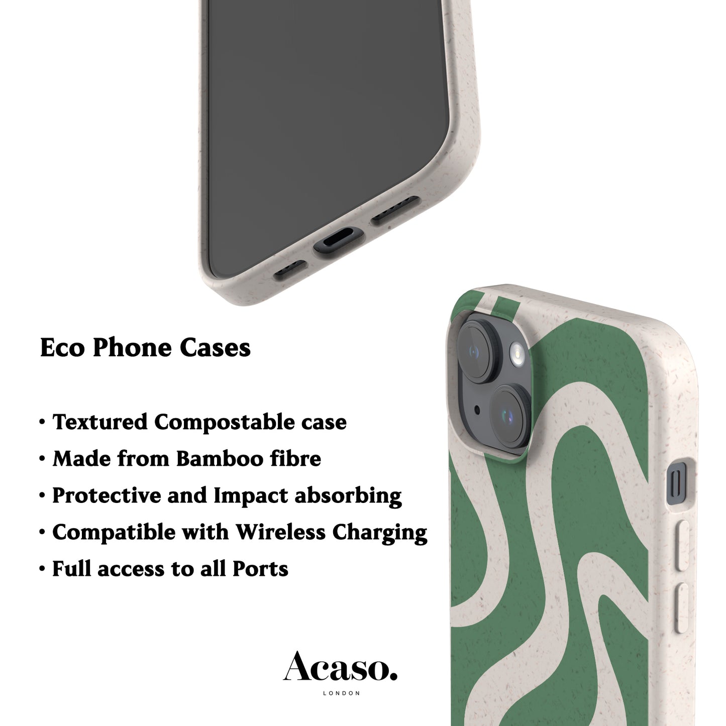 MINIMAL WAVE Eco-Friendly Phone Case