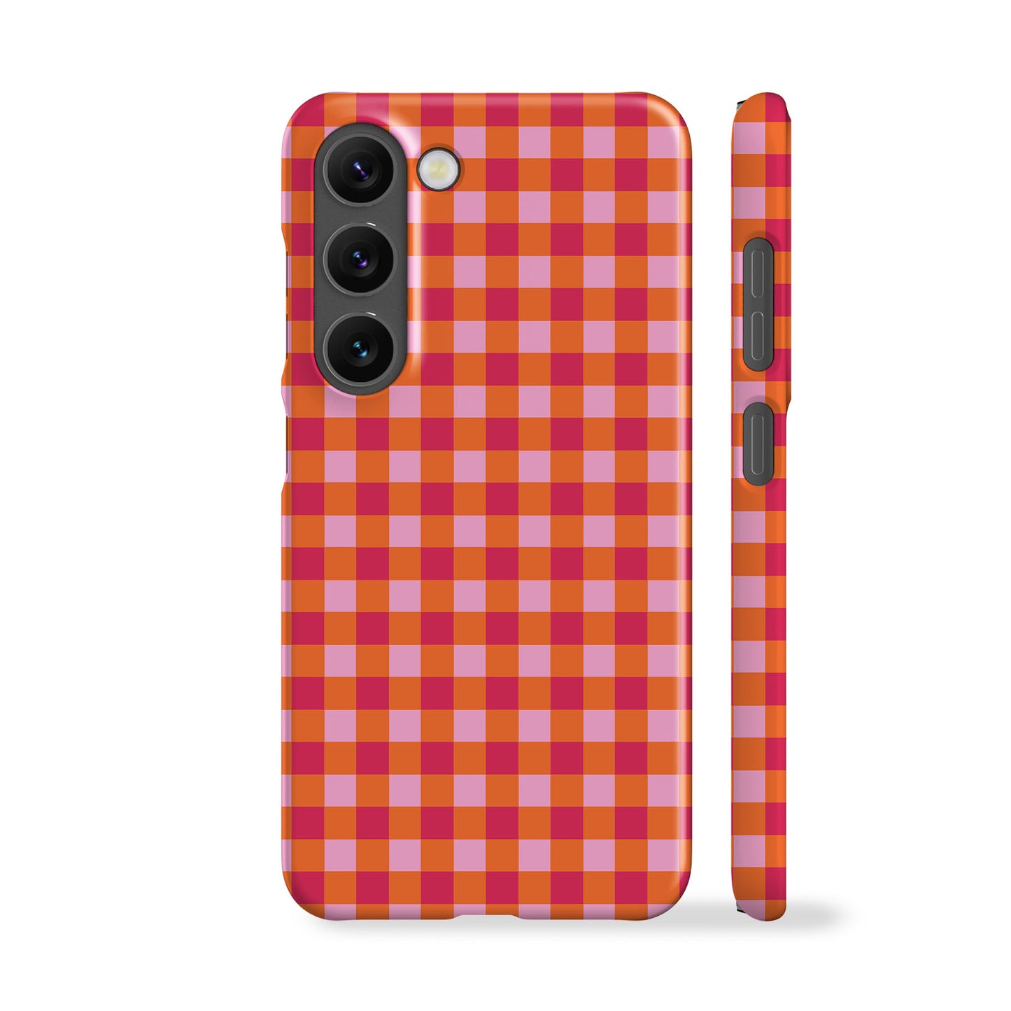 Orange Plaid Phone Case
