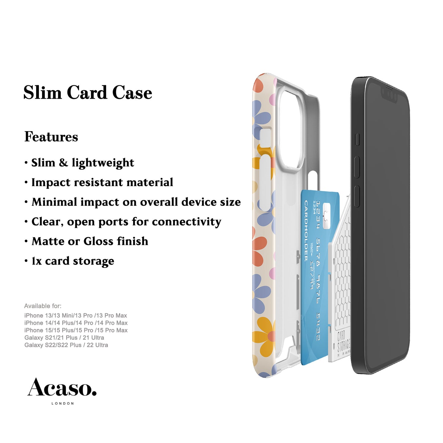 Paris Flowers Card Case